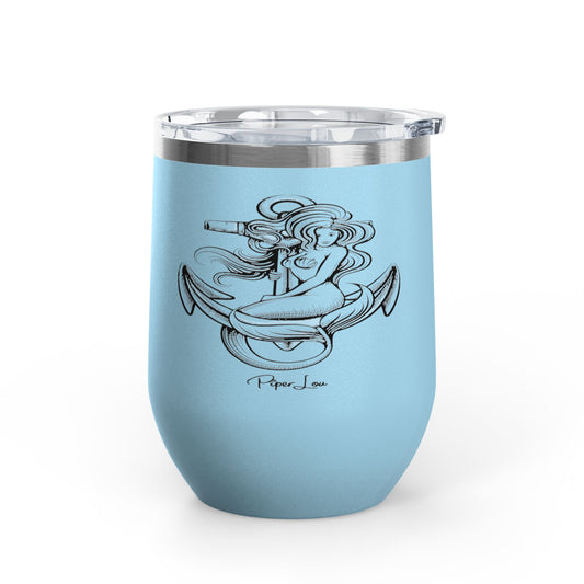 Mermaid Anchor 12oz Premium Insulated Tumbler