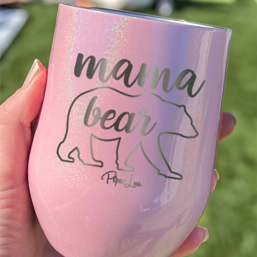 Mama Bear Cursive Stemless Wine Cup