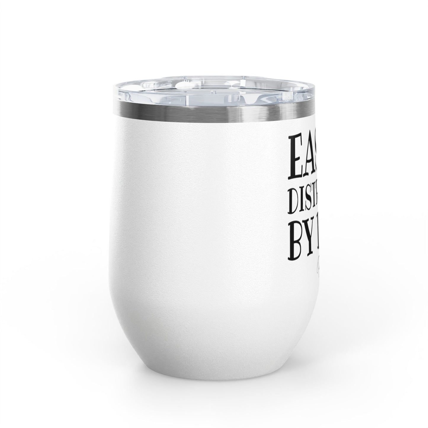 Easily Distracted By Dogs 12oz Premium Insulated Tumbler