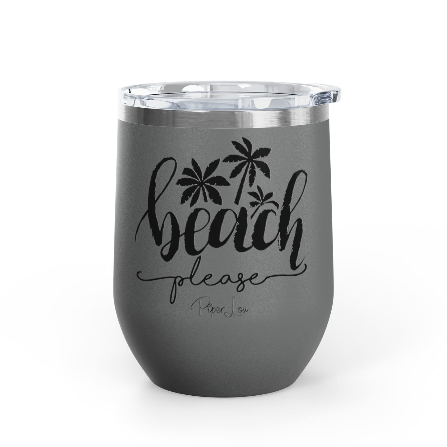 Beach Please 12oz Premium Insulated Tumbler