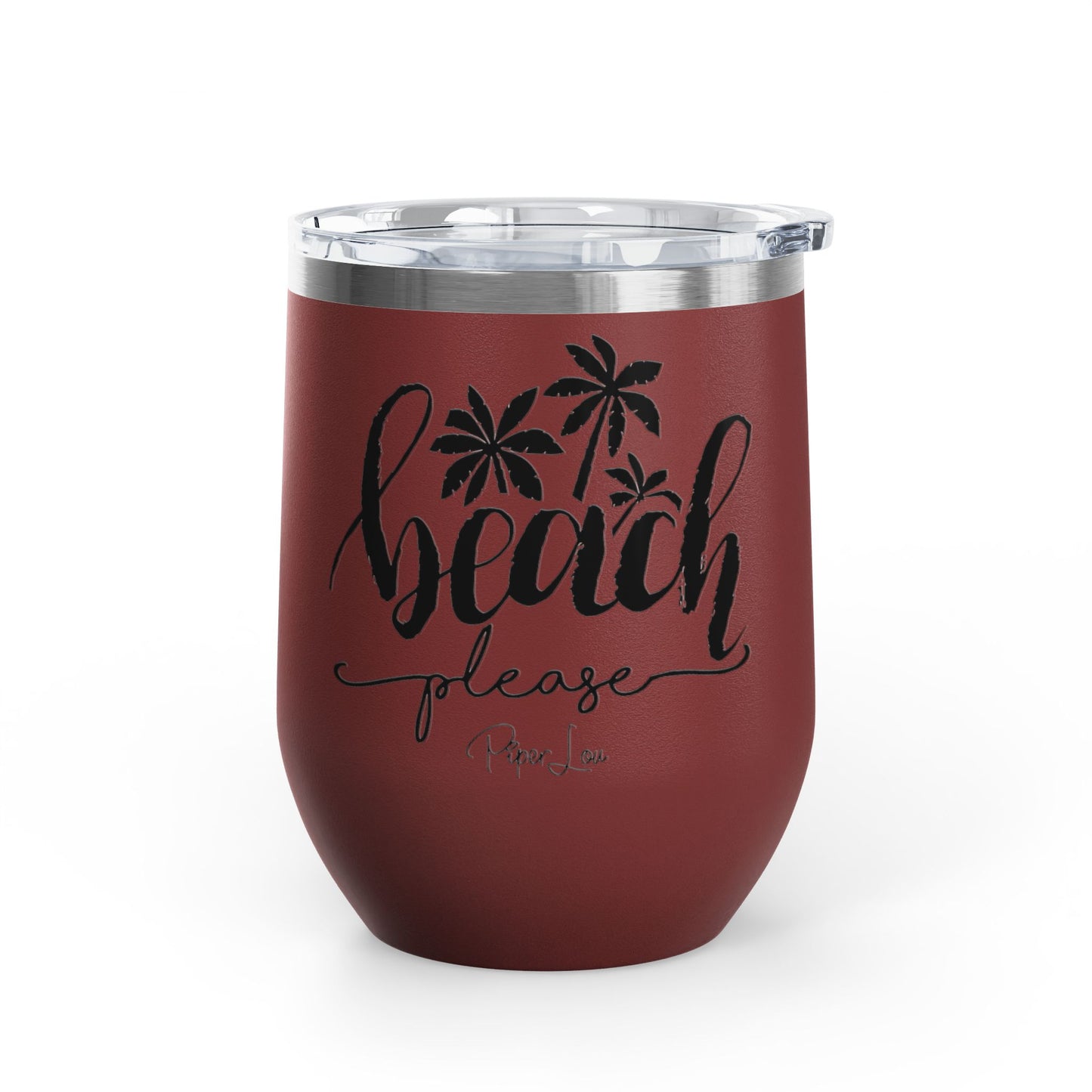 Beach Please 12oz Premium Insulated Tumbler