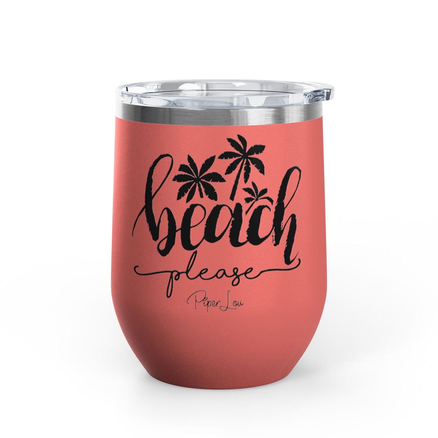 Beach Please 12oz Premium Insulated Tumbler