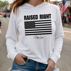 Raised Right Hooded Long Sleeve Tee — lifestyle hero