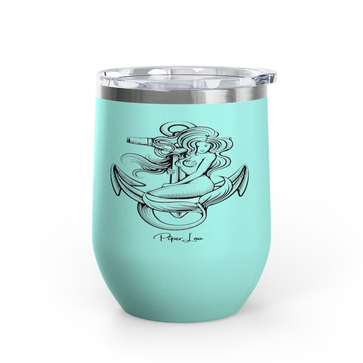 Mermaid Anchor 12oz Premium Insulated Tumbler