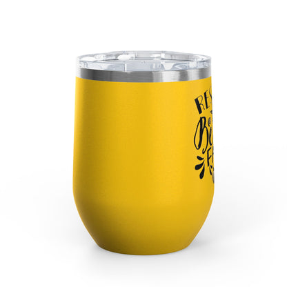 Resting Beach Face 12oz Premium Insulated Tumbler
