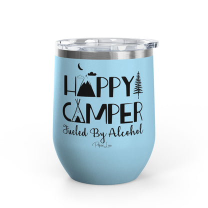 Happy Camper Fueled By Alcohol 12oz Premium Insulated Tumbler