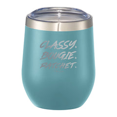 Classy Bougie Ratchet 12oz Wine Tumbler
