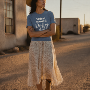 What Would Dolly Do Classic Tee — lifestyle hero