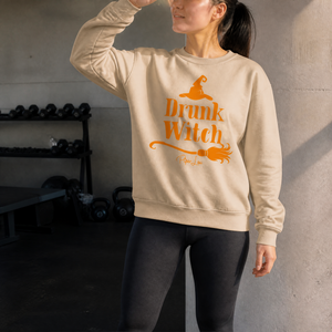 Drunk Witch Graphic Crewneck Sweatshirt — lifestyle hero