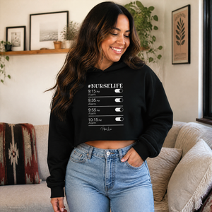 Nurse Life Cropped Hoodie — lifestyle hero