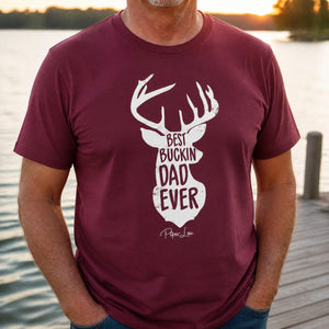 Best Buckin' Dad Premium Tee — lifestyle hero