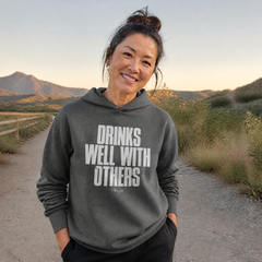 Drinks Well With Others Hooded Long Sleeve Tee — lifestyle hero