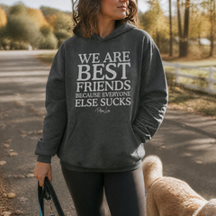 We Are Best Friends Because Everyone Else Sucks Graphic Hoodie — lifestyle hero
