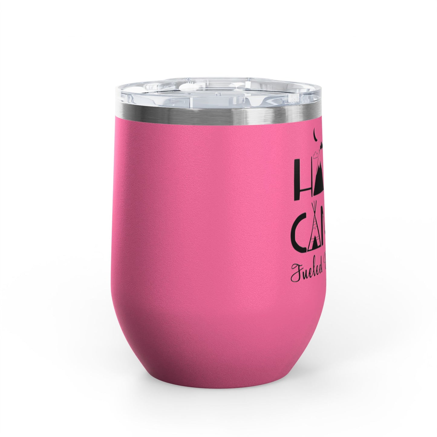 Happy Camper Fueled By Alcohol 12oz Premium Insulated Tumbler