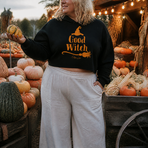 Good Witch Cropped Hoodie — lifestyle hero