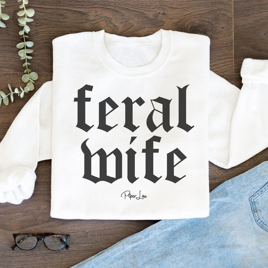 Feral Wife Graphic Crewneck Sweatshirt