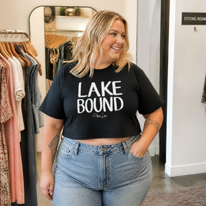 Lake Bound Cropped Boxy Tee — lifestyle hero
