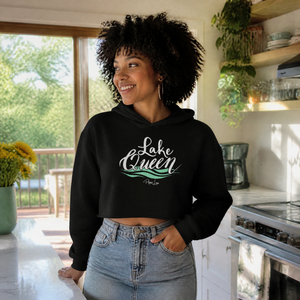 Lake Queen Cropped Hoodie — lifestyle hero