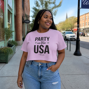 Party In The USA Cropped Boxy Tee — lifestyle hero