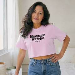 Menopause Warrior Cropped Boxy Tee — lifestyle hero