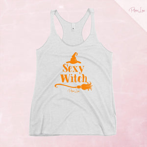 Sexy Witch Tank Top — Heather White