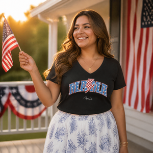 Women's Graphic V-Neck