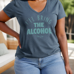 I'll bring the Alcohol Women's Graphic V-Neck — lifestyle hero