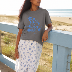 The Beach Is My Happy Place Classic Tee — lifestyle hero