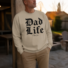 Dad Life Graphic Crewneck Sweatshirt — lifestyle hero