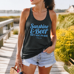 Sunshine and Beer Tank Top — lifestyle hero