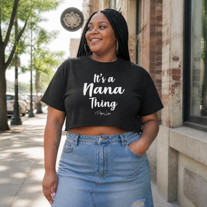 It's A Nana Thing Cropped Boxy Tee — lifestyle hero