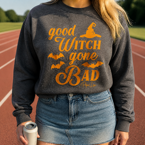 Good Witch Gone Bad Graphic Crewneck Sweatshirt — lifestyle hero