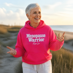 Menopause Warrior Graphic Hoodie — lifestyle hero