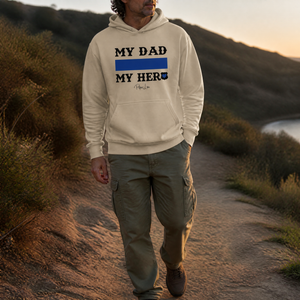 My Dad My Hero Police Graphic Hoodie — lifestyle hero