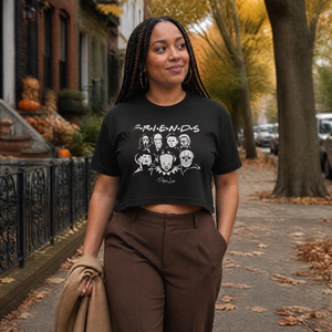 Horror Friends Cropped Boxy Tee — lifestyle hero