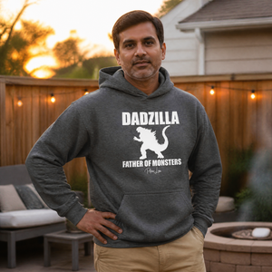Dadzilla Father Of Monsters Graphic Hoodie — lifestyle hero
