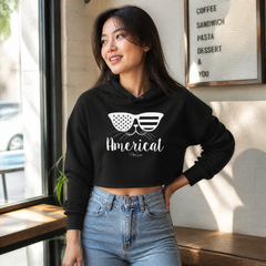 Americat Cropped Hoodie — lifestyle hero