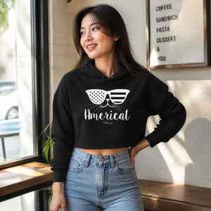 Americat Cropped Hoodie — lifestyle hero