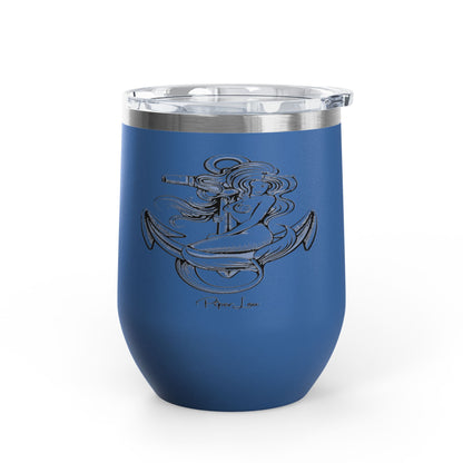 Mermaid Anchor 12oz Premium Insulated Tumbler