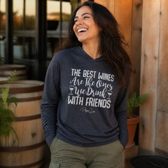The Best Wines Hooded Long Sleeve Tee — lifestyle hero