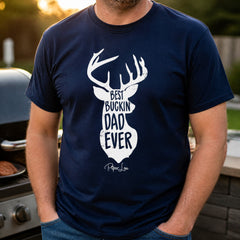 Best Buckin' Dad Classic Tee — lifestyle hero