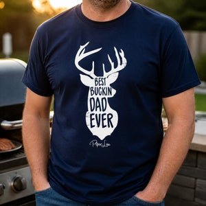 Best Buckin' Dad Classic Tee — lifestyle hero