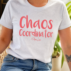Chaos Coordinator Premium Tee — lifestyle hero