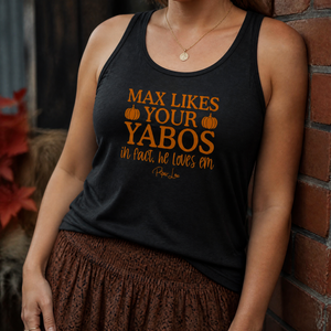 Max Likes Your Yabos Tank Top — lifestyle hero