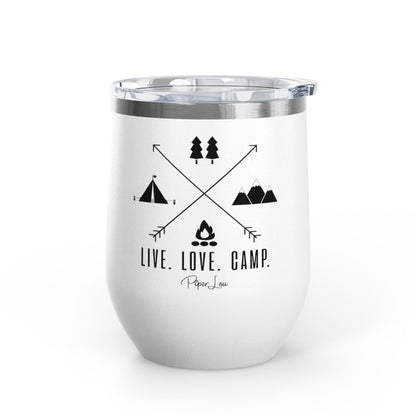 Live Love Camp Symbols 12oz Premium Insulated Tumbler
