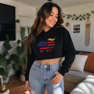 Cute Trumplican Cropped Hoodie — lifestyle hero
