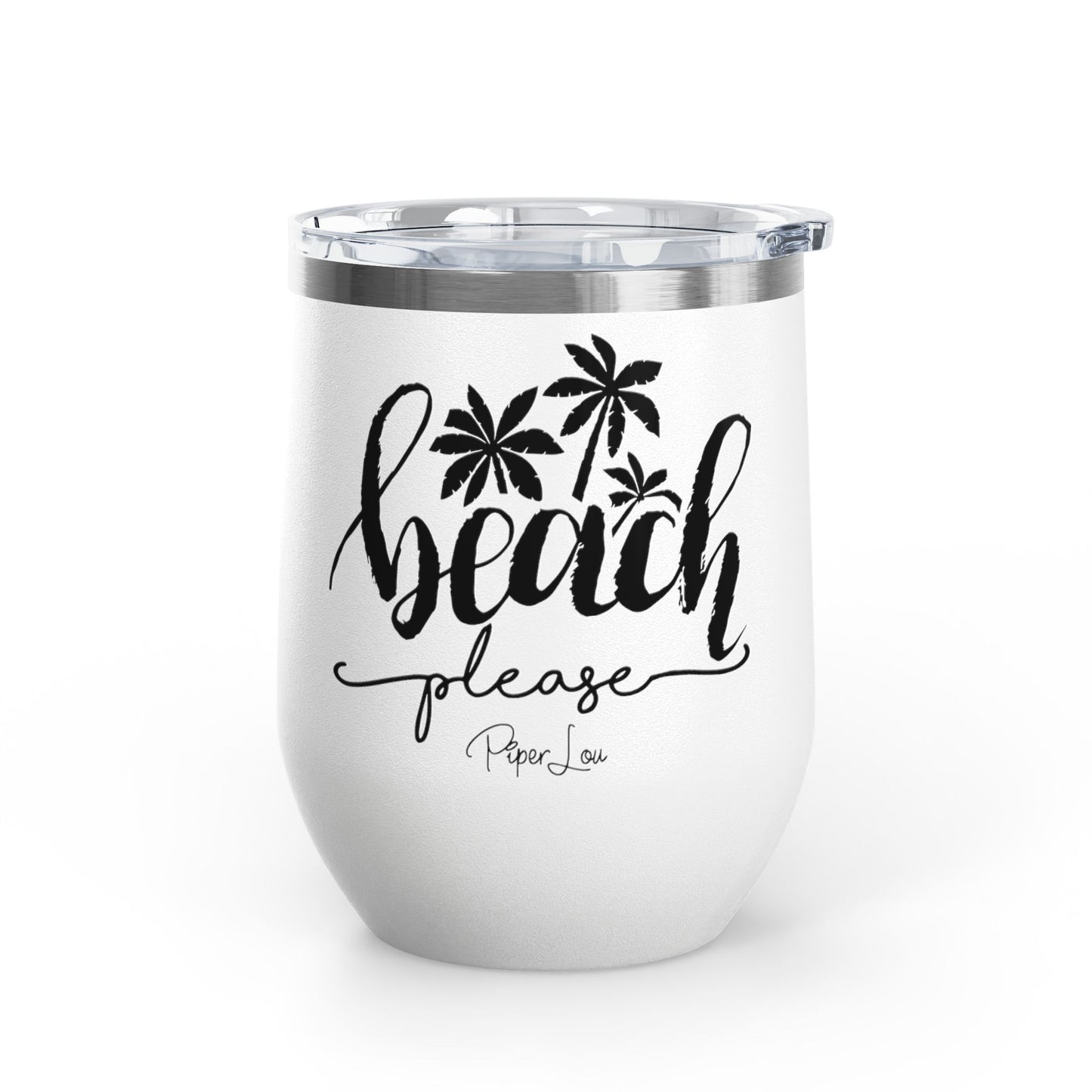 Beach Please 12oz Premium Insulated Tumbler