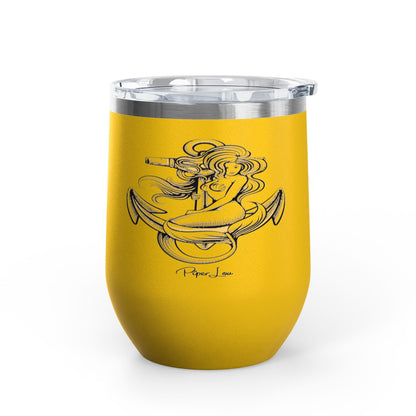 Mermaid Anchor 12oz Premium Insulated Tumbler