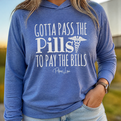 Gotta Pass The Pills Hooded Long Sleeve Tee — lifestyle hero