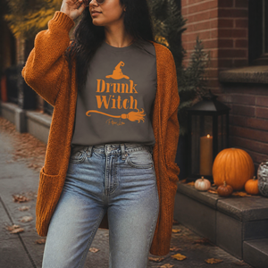Drunk Witch Premium Tee — lifestyle hero